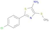 5-Thiazolamine, 2-(4-chlorophenyl)-4-(methylthio)-