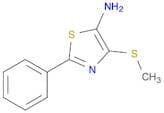 5-Thiazolamine, 4-(methylthio)-2-phenyl-