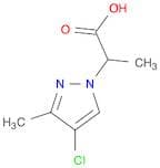 2-(4-Chloro-3-methyl-1H-pyrazol-1-yl)propanoic acid