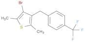 3-Bromo-2,5-dimethyl-4-(4-(trifluoromethyl)benzyl)thiophene