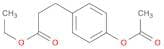 Benzenepropanoic acid, 4-(acetyloxy)-, ethyl ester