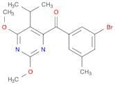 Methanone, (3-bromo-5-methylphenyl)[2,6-dimethoxy-5-(1-methylethyl)-4-pyrimidinyl]-