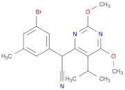 α-(3-Bromo-5-methylphenyl)-2,6-dimethoxy-5-(1-methylethyl)-4-pyrimidineacetonitrile