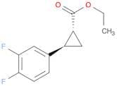 Cyclopropanecarboxylic acid, 2-(3,4-difluorophenyl)-, ethyl ester, (1R,2R)-