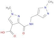 1-Methyl-3-(((1-methyl-1H-pyrazol-4-yl)methyl)carbamoyl)-1H-pyrazole-4-carboxylic acid