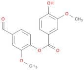 Benzoic acid, 4-hydroxy-3-methoxy-, 4-formyl-2-methoxyphenyl ester