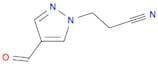 1H-Pyrazole-1-propanenitrile, 4-formyl-