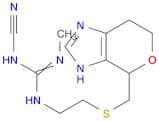 Guanidine, N-cyano-N''-methyl-N'-[2-[[(3,4,6,7-tetrahydropyrano[3,4-d]imidazol-4-yl)methyl]thio]et…