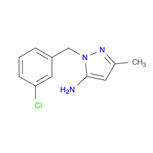 1H-Pyrazol-5-amine, 1-[(3-chlorophenyl)methyl]-3-methyl-