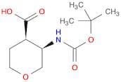 2H-Pyran-4-carboxylic acid, 3-[[(1,1-dimethylethoxy)carbonyl]amino]tetrahydro-, (3R,4R)-rel-