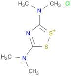 1,2,4-Dithiazol-1-ium, 3,5-bis(dimethylamino)-, chloride (1:1)