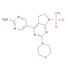 2-Pyrimidinamine, 5-[6,7-dihydro-7-(methylsulfonyl)-2-(4-morpholinyl)-5H-pyrrolo[2,3-d]pyrimidin-4…
