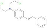Benzenamine, N,N-bis(2-chloroethyl)-4-(2-phenylethenyl)-