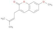 2H-1-Benzopyran-2-one, 7-methoxy-3-(3-methyl-2-buten-1-yl)-