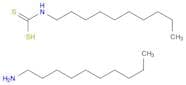 Carbamodithioic acid, decyl-, compd. with 1-decanamine (1:1) (9CI)