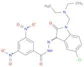 Benzoic acid, 3,5-dinitro-, 2-[5-chloro-1-[(diethylamino)methyl]-1,2-dihydro-2-oxo-3H-indol-3-ylid…