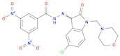 Benzoic acid, 3,5-dinitro-, 2-[5-chloro-1,2-dihydro-1-(4-morpholinylmethyl)-2-oxo-3H-indol-3-ylide…