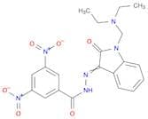 Benzoic acid, 3,5-dinitro-, 2-[1-[(diethylamino)methyl]-1,2-dihydro-2-oxo-3H-indol-3-ylidene]hydra…
