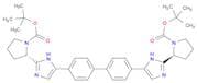 1,1'-Bis(1,1-dimethylethyl) (2S,2'S)-2,2'-([1,1'-biphenyl]-4,4'-diyldi-1H-imidazole-5,2-diyl)bis[1…