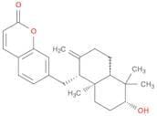 2H-1-Benzopyran-2-one, 7-[[(1R,4aS,6R,8aS)-decahydro-6-hydroxy-5,5,8a-trimethyl-2-methylene-1-naph…
