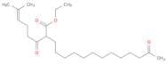 Pentadecanoic acid, 2-(5-methyl-1-oxo-4-hexen-1-yl)-14-oxo-, ethyl ester