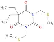 2,4,6(1H,3H,5H)-Pyrimidinetrione, 5,5-diethyl-1,3-bis[(methylthio)methyl]-