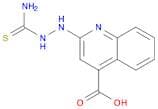 4-Quinolinecarboxylic acid, 2-[2-(aminothioxomethyl)hydrazinyl]-