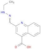 4-Quinolinecarboxylic acid, 2-[(2-ethylhydrazinylidene)methyl]-