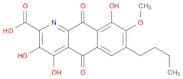 Benzo[g]quinoline-2-carboxylic acid, 7-butyl-5,10-dihydro-3,4,9-trihydroxy-8-methoxy-5,10-dioxo-