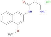 Propanamide, 3-amino-N-(4-methoxy-2-naphthalenyl)-, hydrochloride (1:1)