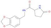2-Pyrrolidinecarboxamide, N-(1,3-benzodioxol-5-ylmethyl)-5-oxo-