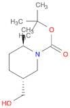 1-Piperidinecarboxylic acid, 5-(hydroxymethyl)-2-methyl-, 1,1-dimethylethyl ester, (2R,5R)-