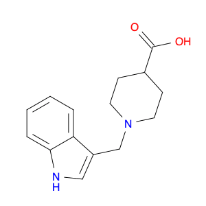 1-((1H-Indol-3-yl)methyl)piperidine-4-carboxylic acid