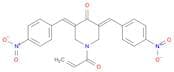 4-Piperidinone, 3,5-bis[(4-nitrophenyl)methylene]-1-(1-oxo-2-propen-1-yl)-, (3E,5E)-