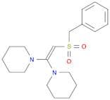 Piperidine, 1,1'-[(benzylsulfonyl)vinylidene]di- (8CI)