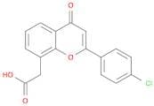 4H-1-Benzopyran-8-acetic acid, 2-(4-chlorophenyl)-4-oxo-