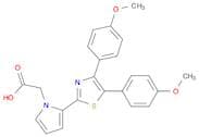 1H-Pyrrole-1-aceticacid, 2-[4,5-bis(4-methoxyphenyl)-2-thiazolyl]-