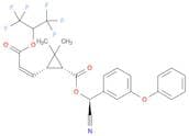 Cyclopropanecarboxylic acid, 2,2-dimethyl-3-[(1Z)-3-oxo-3-[2,2,2-trifluoro-1-(trifluoromethyl)etho…
