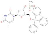 Uridine, 2'-deoxy-5-iodo-5'-O-(triphenylmethyl)-, 3'-methanesulfonate