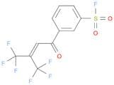 Benzenesulfonyl fluoride, 3-[4,4,4-trifluoro-1-oxo-3-(trifluoromethyl)-2-buten-1-yl]-
