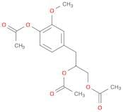 1,2-Propanediol, 3-[4-(acetyloxy)-3-methoxyphenyl]-, 1,2-diacetate