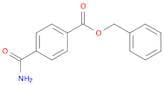 Benzoic acid, 4-(aminocarbonyl)-, phenylmethyl ester