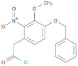 Benzeneacetyl chloride, 3-methoxy-2-nitro-4-(phenylmethoxy)-