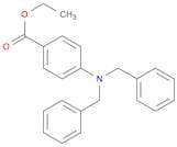 Benzoic acid, 4-[bis(phenylmethyl)amino]-, ethyl ester