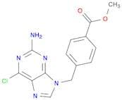 Benzoic acid, 4-[(2-amino-6-chloro-9H-purin-9-yl)methyl]-, methyl ester