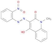 2(1H)-Quinolinone, 4-hydroxy-1-methyl-3-[2-(2-nitrophenyl)diazenyl]-