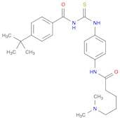 Benzamide, N-[[[4-[[5-(dimethylamino)-1-oxopentyl]amino]phenyl]amino]thioxomethyl]-4-(1,1-dimethyl…