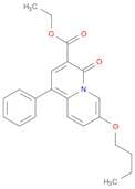 4H-Quinolizine-3-carboxylic acid, 7-butoxy-4-oxo-1-phenyl-, ethyl ester