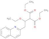 Propanedioic acid, 2-[1-ethoxy-2-(2-quinolinyl)ethyl]-, 1,3-diethyl ester