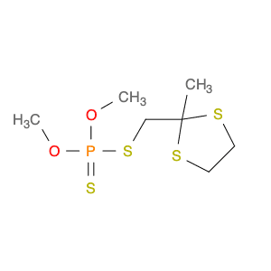 Phosphorodithioic acid, O,O-dimethyl S-[(2-methyl-1,3-dithiolan-2-yl)methyl] ester